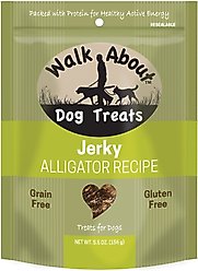 Walk About Alligator Grain-Free Jerky Dog Treats, 5.5-oz bag