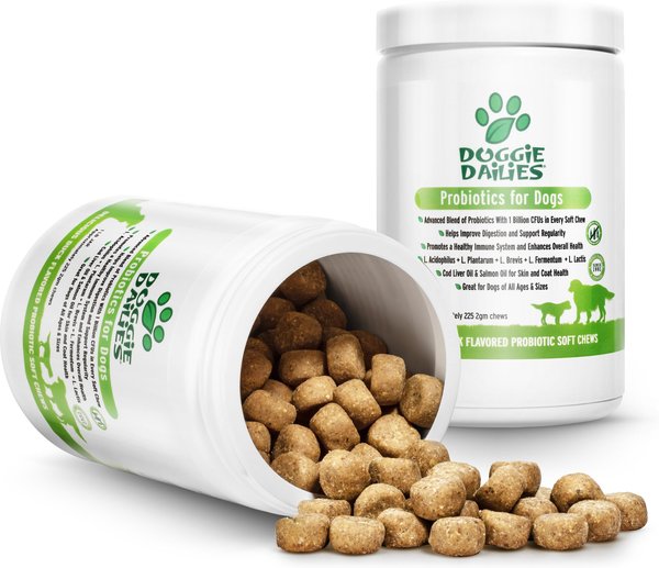 Doggie Dailies Advanced Probiotics & Prebiotics Dog Supplement, 225 count