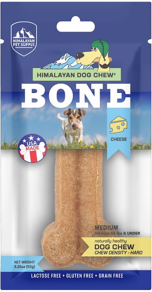 Himalayan Pet Supply Himalayan Cheese Bone Dog Treat, Medium slide 1 of 6