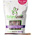 Nature Gnaws Extra Thin Pork Bully Sticks 5 - 6" Dog Treats, 50 count