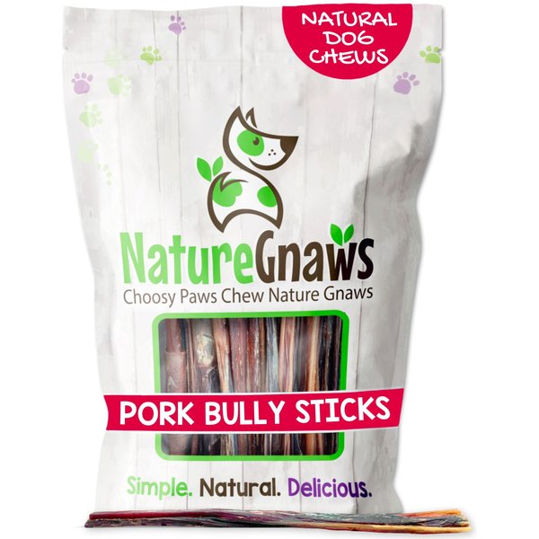 Nature Gnaws 5 to 6-in Extra Thin Pork Bully Sticks Dog Chew Treats