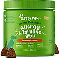 Zesty Paws Hemp Elements Aller-Immune Bites Cheese Flavored Soft Chews Allergy & Immune Supplement for Dogs, 90 count