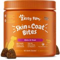 Zesty Paws Omega Bites Bacon Flavored Soft Chews Skin & Coat Supplement for Dogs, 90 count
