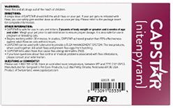 Capstar Flea Oral Treatment for Cats, 2-25 lbs, 6 Tablets slide 2 of 9