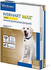 Iverhart Max Chew for Dogs, 50.1-100 lbs, (Brown Box), 6 Chews (6-mos. supply)