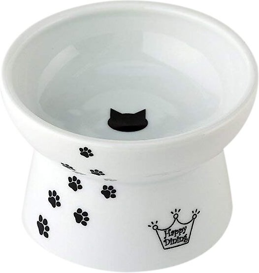 Necoichi raised cat water clearance bowl