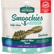 Rachael Ray Nutrish Smoochies Brushes Natural Apple & Mint Flavored Large Dental Dog Treats