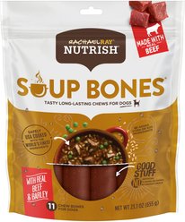Rachael Ray Nutrish Soup Bones Beef & Barley Flavor Dog Treats, 23.1-oz bag