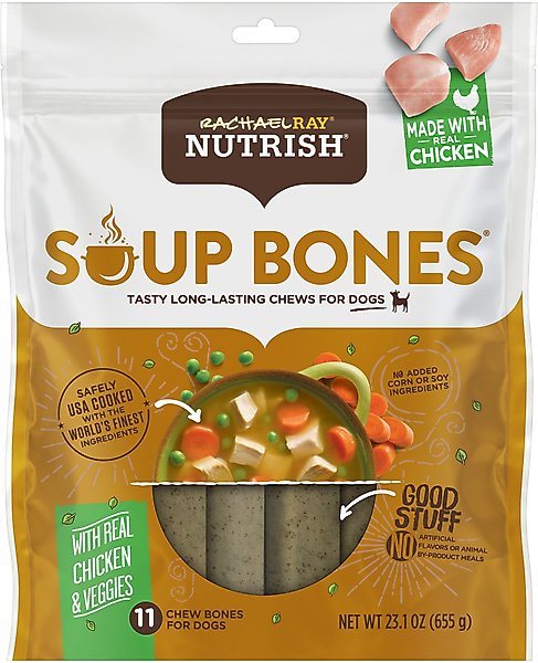 Rachael Ray Nutrish Soup Bones Chicken & Veggies Flavor Dog Treats, 23.1-oz bag slide 1 of 9
