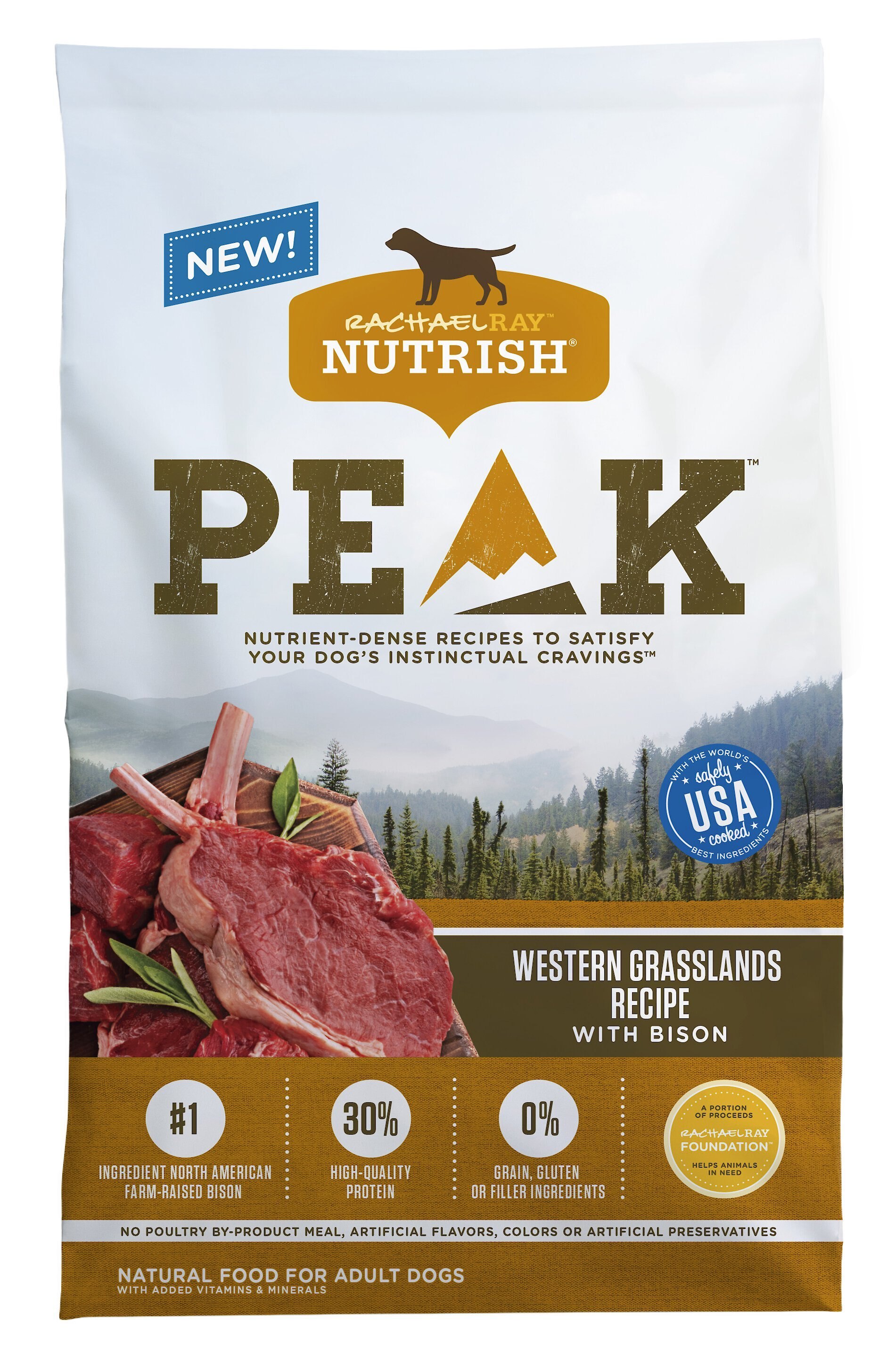 Rachael Ray Nutrish PEAK Natural Grain-Free Western Grasslands Recipe ...