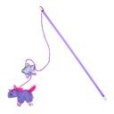 Pet Zone Magic Interactive Play Wand Cat Toy with Catnip