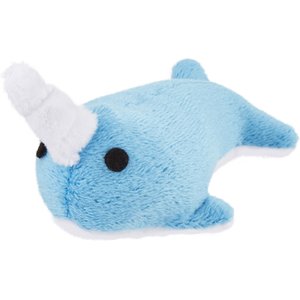 OurPets Play-N-Squeak Narwhal Cat Toy, Small