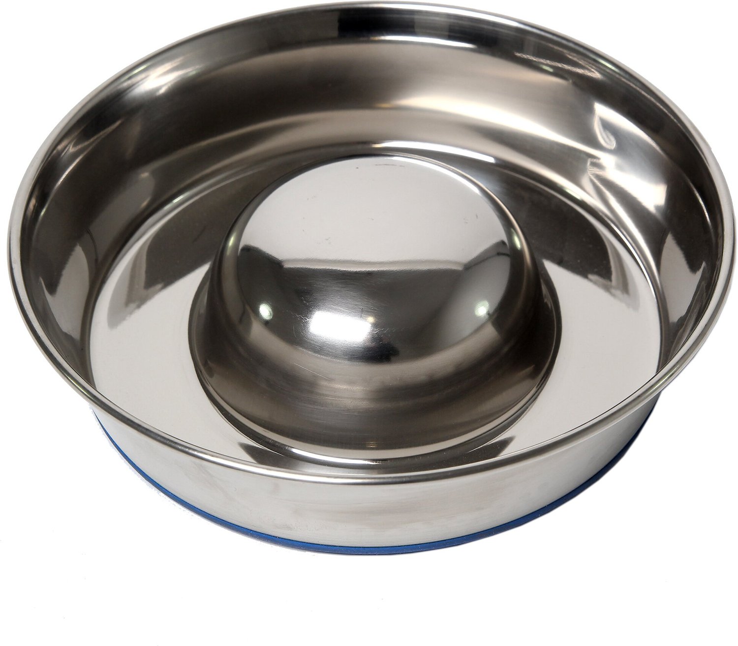 OurPets Durapet Premium Stainless Steel Slow-Feed Dog Bowl