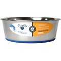 OurPets Durapet Premium Rubber-Bonded Stainless Steel Bowl, Medium, 7 cups