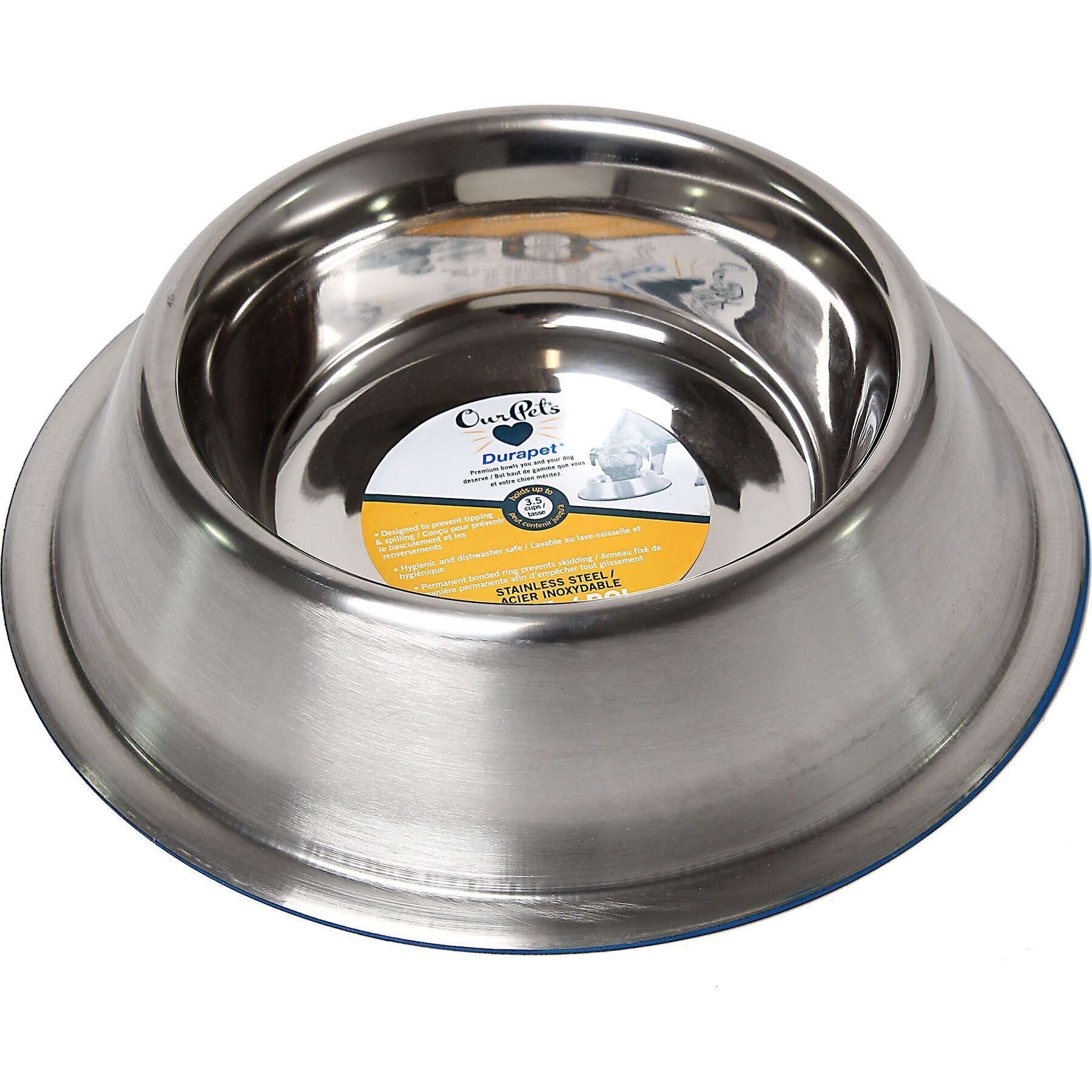 Iconic Pet 64-oz Stainless Steel Dog Elevated Feeder in the Feeders  department at