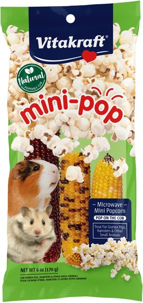 Vitakraft Mini Pops 100% Real Corn Cob Small Pet Treat, 6-oz bag slide 1 of 6
