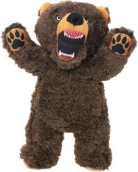 Mighty Angry Animals Bear Squeaky Plush Dog Toy, Large slide 1 of 7