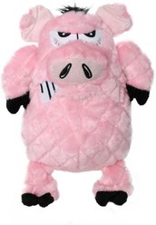 Mighty Angry Animals Pig Squeaky Plush Dog Toy, Large