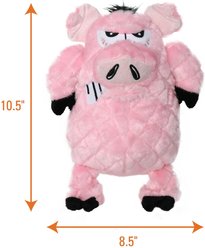 Mighty Angry Animals Pig Squeaky Plush Dog Toy, Large slide 2 of 7