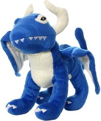 Mighty Dragon Squeaky Plush Dog Toy, Blue, Large