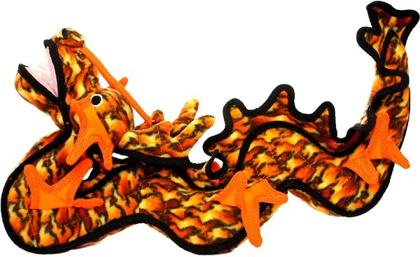 Tuffy's Dragon Plush Dog Toy, Orange slide 1 of 8