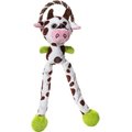 Charming Pet Thunda Tugga Leggy Cow Squeaky Plush Dog Toy