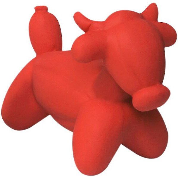 Charming Pet Balloon Bull Squeaky Stuffing Free Plush Dog Toy Large