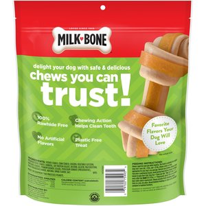 Milk-Bone Gnaw Bones Mini Chicken Flavored Bone Dog Treats, 30 count