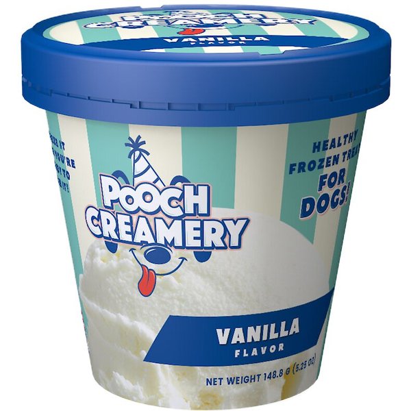 POOCH CREAMERY Peanut Butter Flavor Ice Cream Mix Dog Treat, 5.25-oz cup 