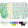 Pet Magasin Washable Female Dog Diapers, Print, Small: 11 to 16-in waist, 3 count