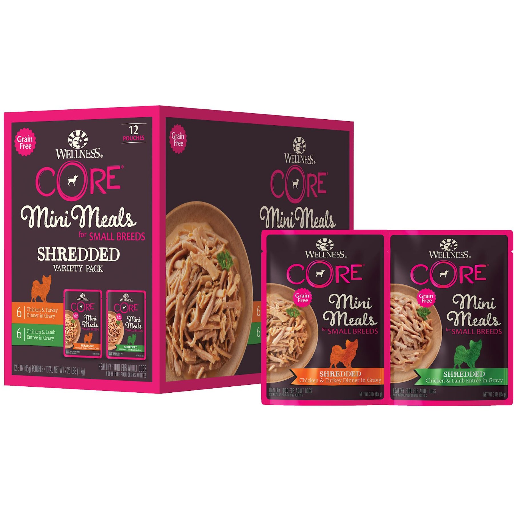 Wellness core clearance six dog food