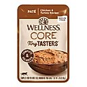 Wellness CORE Tiny Tasters Chicken & Turkey Pate Grain-Free Cat Food Pouches, 1.75-oz, pack of 12