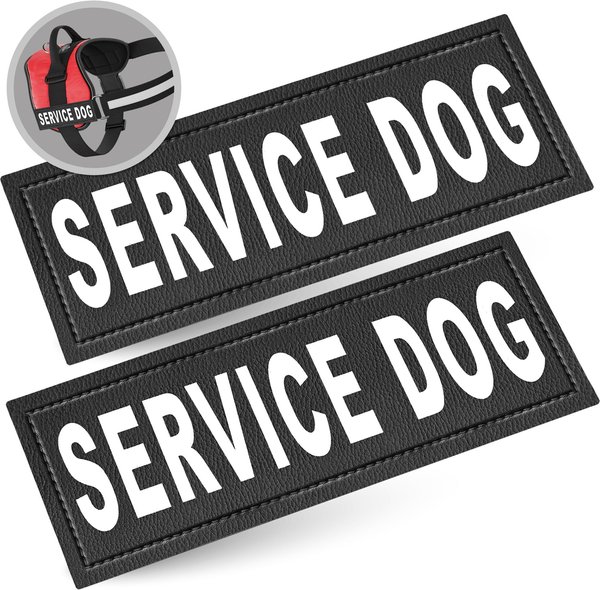 Industrial Puppy Service Dog Patches for Service Dog Vest, 2 count, Large slide 1 of 7