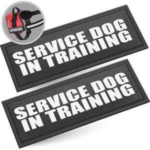 Industrial Puppy Service Dog In Training Patches, Small, 2 count