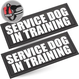 Industrial Puppy Service Dog In Training Patches, Large, 2 count