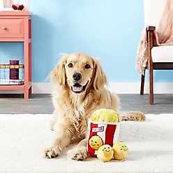 ZippyPaws Burrow Hide & Seek Plush Dog Toy, Popcorn Bucket slide 2 of 7