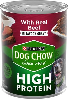 Dog Chow High Protein Beef in Savory Gravy Canned Dog Food