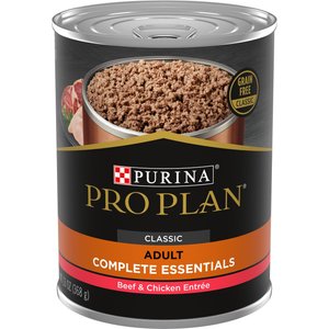 Purina Pro Plan Savor Classic Beef & Chicken Entree Grain-Free Canned Dog Food, 13-oz, case of 12