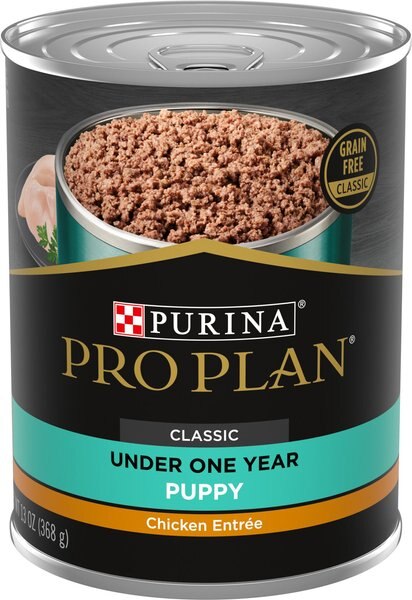 Purina Pro Plan Development Puppy Classic Chicken Entree Grain-Free Canned Dog Food, 13-oz, case of 12 slide 1 of 10