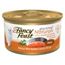 Fancy Feast Gourmet Naturals Wild Alaskan Salmon Recipe Pate Canned Cat Food, 3-oz, case of 12