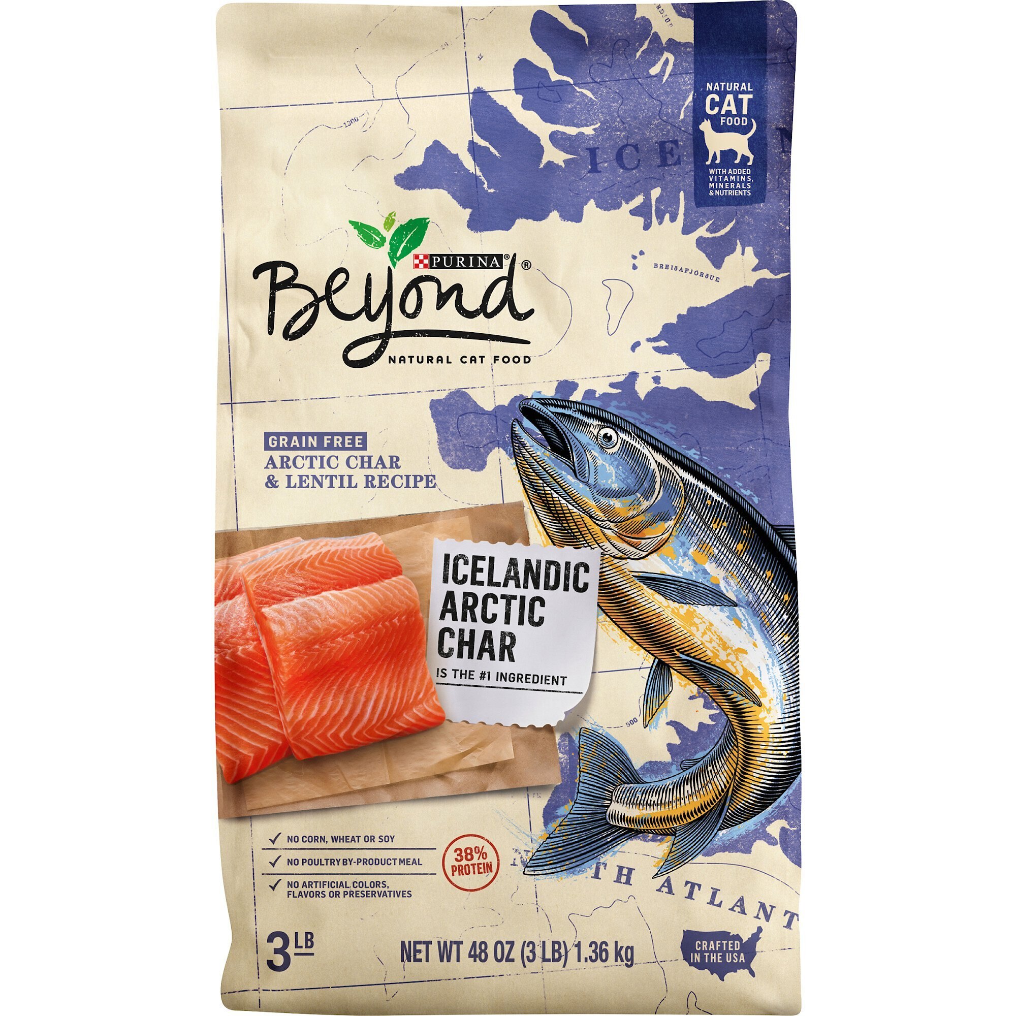 PURINA BEYOND Grain Free Icelandic Arctic Char Lentil Recipe Dry