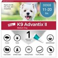 K9 Advantix II Flea & Tick Spot Treatment for Dogs, 11-20 lbs, 1 Dose (1-mo. supply)