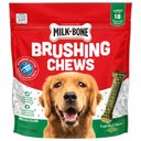 Milk-Bone Fresh Breath Brushing Chews Daily Dental Dog Treats, Large, 18 count