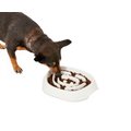 Frisco Non-Skid Slow Feeder Dog & Small Pet Bowl, White, Medium: 4 cup