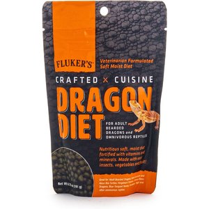 Fluker's Crafted Cuisine Adult Bearded Dragon Diet Reptile Food, 6.5-oz bag