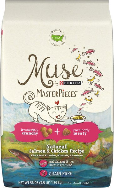 Purina Muse MasterPieces Natural Salmon Chicken Recipe Dry Cat Food