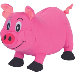 Snuggle Puppy Tender-Tuffs Plump Pink Pig Tough Squeaky Dog Toy, Pink, Large