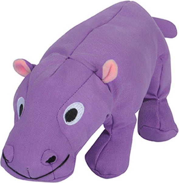 Snuggle Puppy Tender Tuff Purple Hippo Squeaky Plush Dog Toy slide 1 of 7