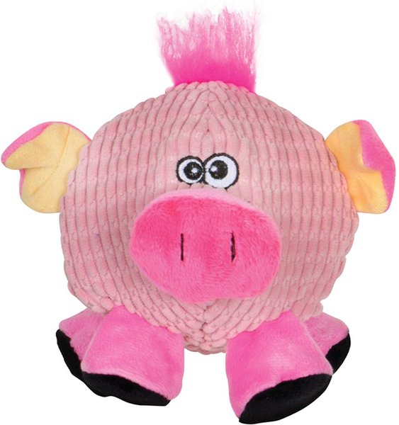 Smart Pet Love Snuggle Puppy Tender Tuffs Round Pink Pig Plush Squeaky Dog Toy, Pink slide 1 of 8
