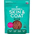 Dogswell Jerky Skin & Coat Salmon Recipe Grain-Free Dog Treats, 10-oz bag